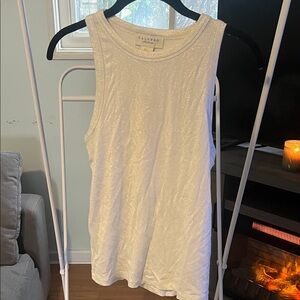 Calypso St. Barth White/Silver Metallic Tank Top